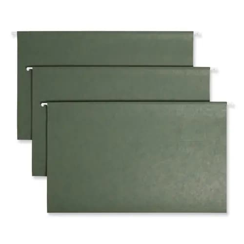 Smead Hanging Folders, Legal Size, 1/3-Cut Tabs, Standard Green, 25/Box