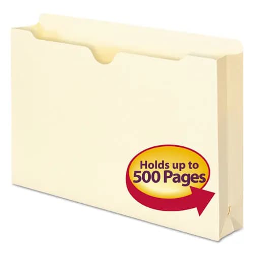 Smead Manila File Jackets, 1-Ply Straight Tab, Legal Size, Manila, 50/Box