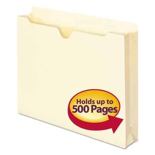 Smead Manila File Jackets, 1-Ply Straight Tab, Letter Size, Manila, 50/Box