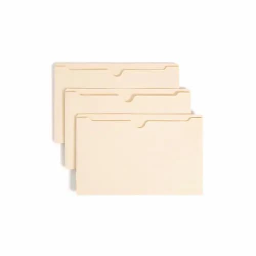 Smead Manila File Jackets, 2-Ply Straight Tab, Legal Size, Manila, 50/Box