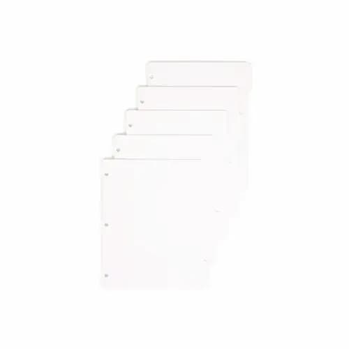 Smead Three-Ring Binder Index Divider, 5-Tab, 11 x 8.5, White, 20 Sets
