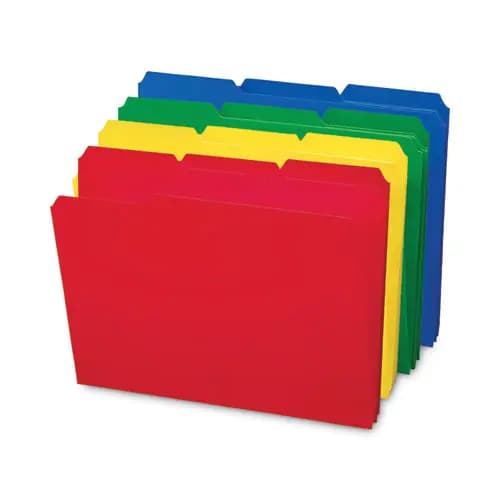 Smead Top Tab Poly Colored File Folders