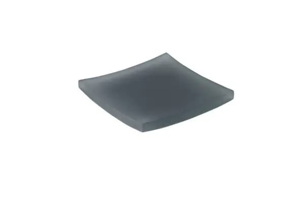Smoke Resin Curve Soap Dish 4x4x0.5″H – 6/CS