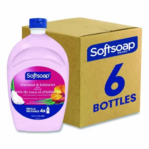 Softsoap® Liquid Hand Soap Refills, Coconut and Hibiscus, 6/Carton
