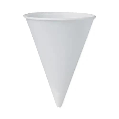 SOLO® Cone Water Cups, 4 oz, Paper, White, 200/Pack