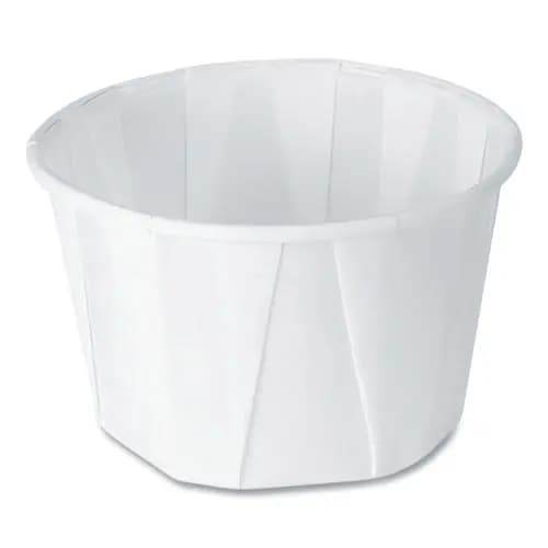 SOLO® Paper Portion Cups, 2 oz, White, 250/Bag, 20 Bags/Carton