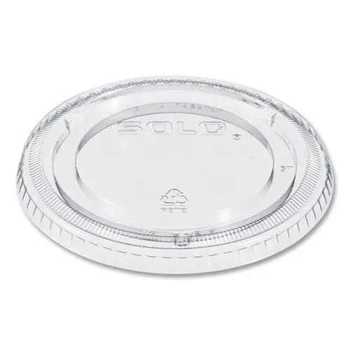 SOLO® PETE Plastic Flat Cold Cup Lids
