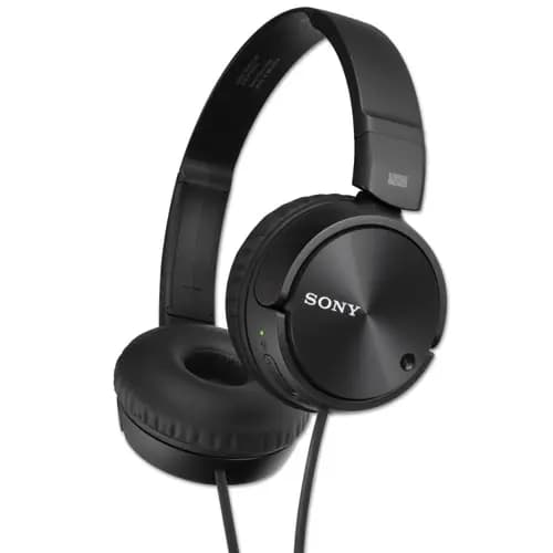 Sony® Noise Canceling Headphones, Black, 4 ft Cord