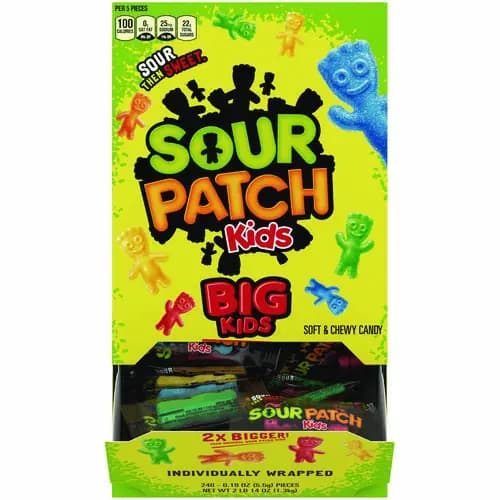 Sour Patch Kids® Fruit Flavored Candy, 240 Pieces, Grab-and-Go Box