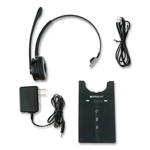 Spracht ZuM Maestro DECT Monaural Over The Head Headset, Black
