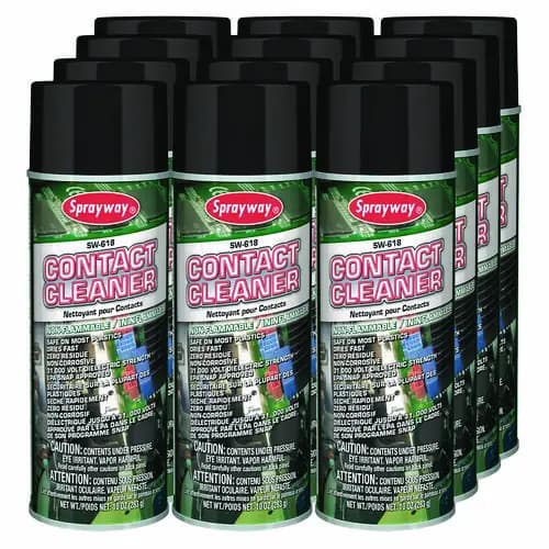 Sprayway® Contact Cleaner, 10 oz Aerosol Spray, 12/Carton