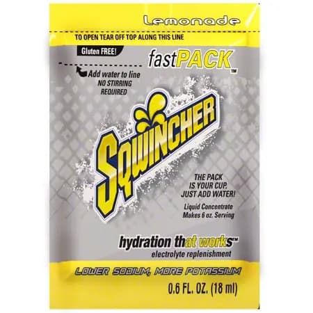 Sqwincher Fast Pack® Single Serve Powder - Lemonade