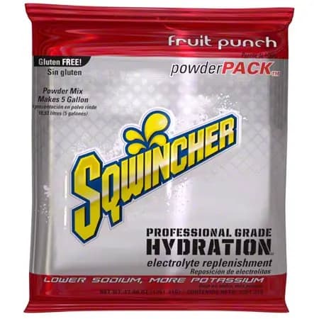 Sqwincher Powder Pack™ - Fruit Punch, 5 Gallon Yield
