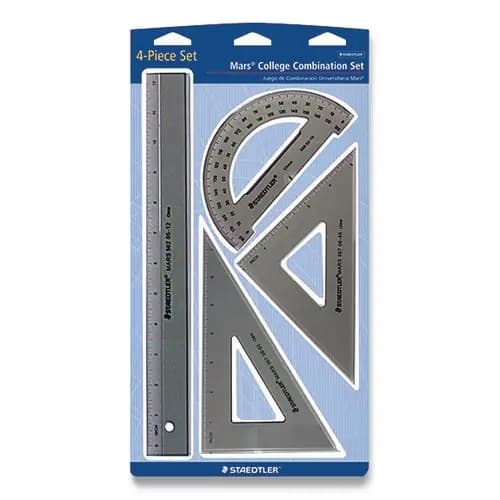 Staedtler® College Combination Set, Plastic, Transparent Smoke