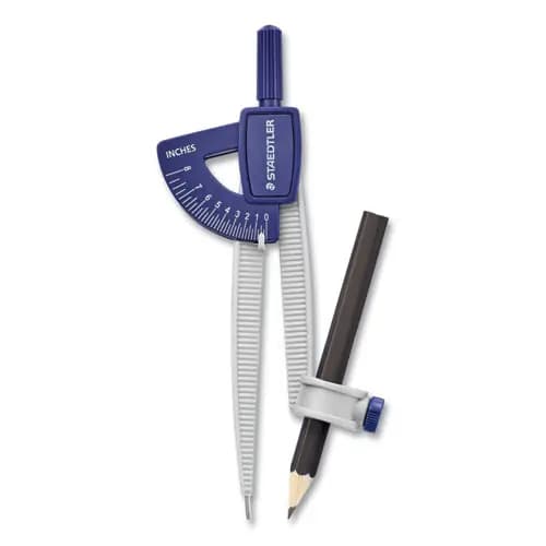 Staedtler® Student Compass, Plastic, Blue, 8.5" Maximum Diameter