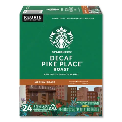 Starbucks® Pike Place Decaf Coffee K-Cups, 24/Box
