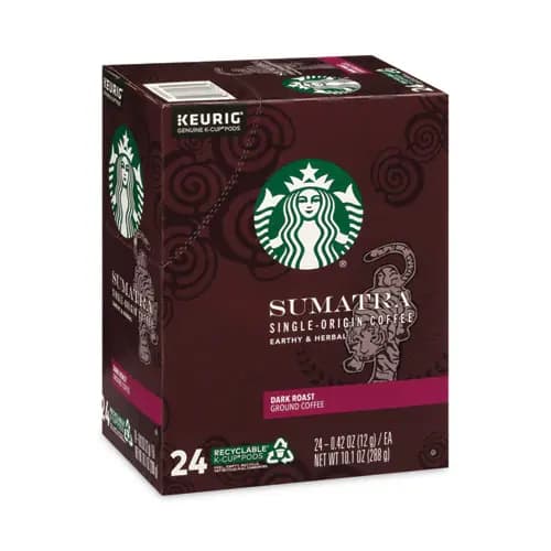Starbucks® Sumatra Coffee K-Cups, Dark Roast, 0.4 oz, 24/Box
