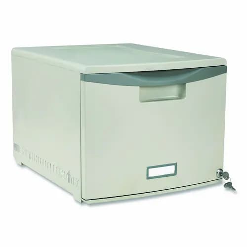 Storex Stackable Storage Drawer - Gray, 14.8" x 18.3" x 12.8"