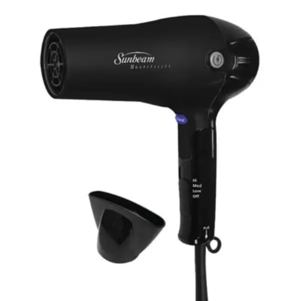 Sunbeam Folding Retractable Handheld Hair Dryer – Black