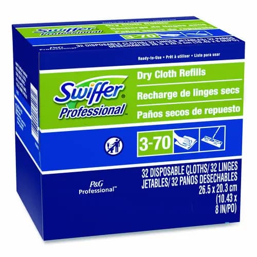 Swiffer® Dry Refill Cloths, White, 32/Box