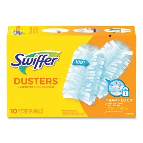 Swiffer® Dusters Refill, Unscented, Light Blue, 10/Box