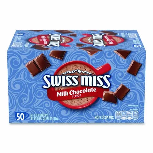 Swiss Miss® Hot Cocoa Mix, Regular, 0.73 oz. Packets, 50 Packets/Box