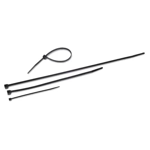 Tatco Nylon Cable Ties, 11 x 0.19, 50 lb, Black, 500/Pack