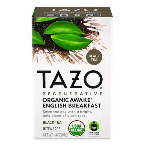 Tazo® Tea Bags, Organic Awake English Breakfast, 16/Box