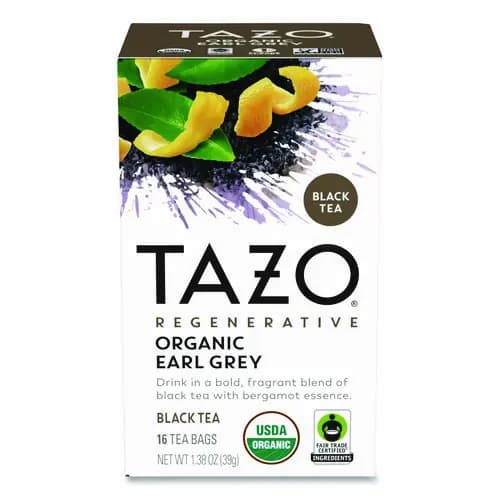 Tazo® Tea Bags, Organic Earl Grey, 16/Box