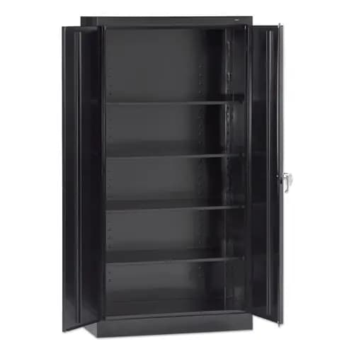 Tennsco 72" High Standard Cabinet, Black, 30"W x 15"D x 72"H, Assembled