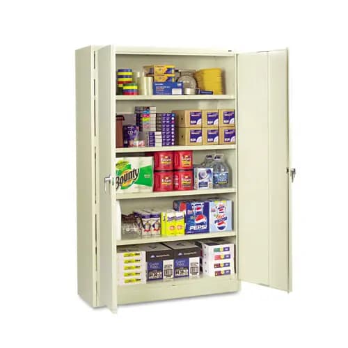Tennsco Assembled Jumbo Steel Storage Cabinet, 48w x 18d x 78h, Putty
