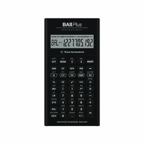 Texas Instruments BAIIPlus PRO Financial Calculator, 10-Digit LCD