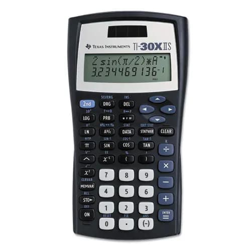 Texas Instruments TI-30X IIS Scientific Calculator, 10-Digit LCD, Black