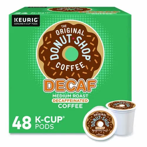 The Original Donut Shop® Decaf Coffee K-Cup Pods, 48/Box