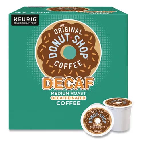 The Original Donut Shop® Decaf Coffee K-Cups, 22/Box