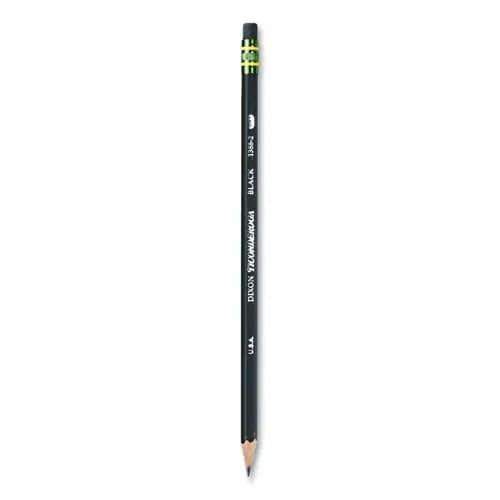 Ticonderoga® Pencils, HB (#2), Black Lead, Black Barrel, Dozen