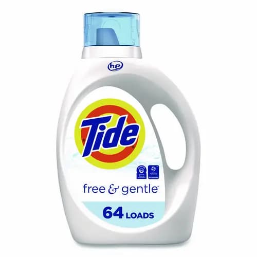 Tide® Free and Gentle Liquid Laundry Detergent, 64 Loads, 84 oz Bottle