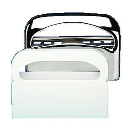 Toilet Seat Cover Dispenser, Chrome, 16"W x 3.25"D x 11.5"H