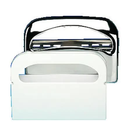 Toilet Seat Cover Dispenser, 16" x 3.25" x 11.5", White Plastic