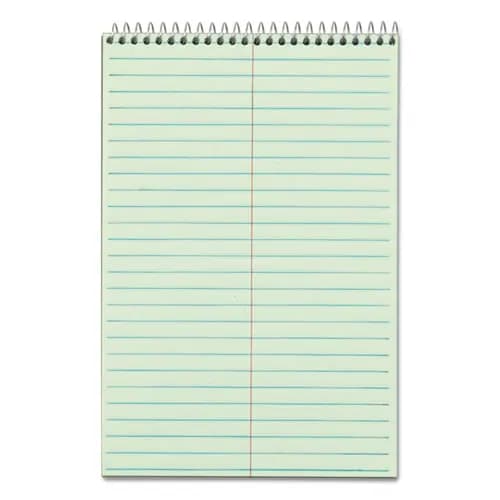 TOPS™ Gregg Steno Pads, Gregg Rule, 80 Green-Tint Sheets, 6" x 9"