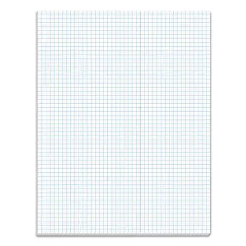 TOPS™ Quadrille Pads, Quadrille Rule (5 sq/in), 50 White 8.5 x 11 Sheets