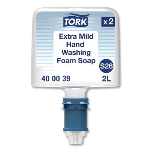 Tork® Mild Foam Soap S26 Refill, Unscented, 2 L, 2/Pack