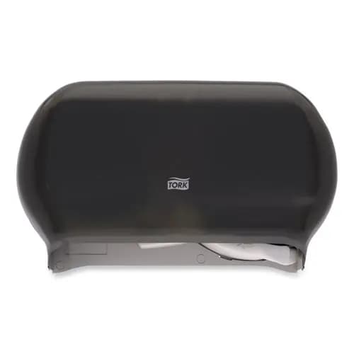 Tork® Twin Standard Roll Bath Tissue Dispenser, Smoke
