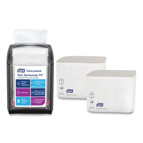 Tork® Xpressnap Fit Napkin Dispenser Starter Pack, Black