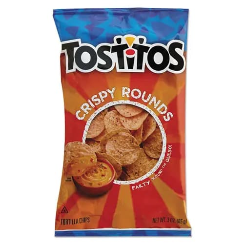 Tostitos® Tortilla Chips Crispy Rounds, 3 oz Bag, 28/Carton