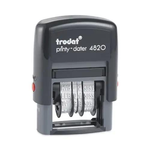 Trodat® Printy Economy Date Stamp, Self-Inking, Black