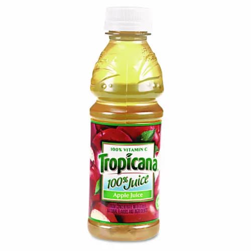 Tropicana® 100% Juice, Apple, 10oz Bottle, 24/Carton