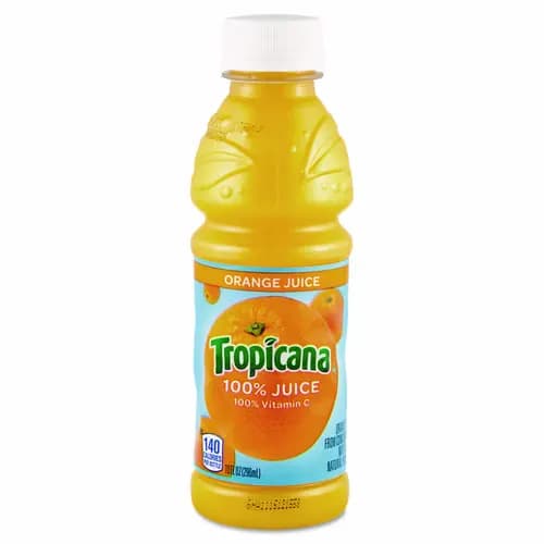 Tropicana® 100% Juice, Orange, 10oz Bottle, 24/Carton