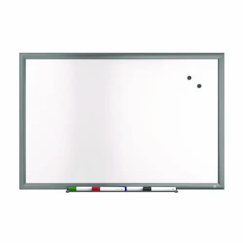 TRU RED™ Magnetic Porcelain Dry Erase Board