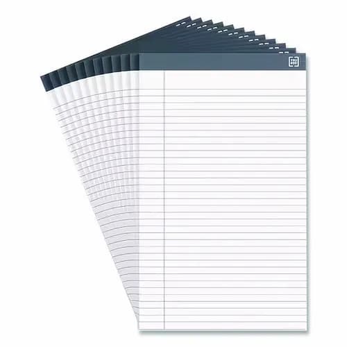 TRU RED™ Notepads, Wide/Legal Rule, 12/Pack